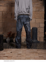 Digital Print Chain Lace Flared Pants
