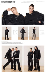Vintage Matte Drop Shoulder PU Jacket