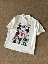 Cool Loose Portrait Couple’s Crew Tees