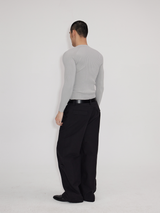 Black Gray Lightweight Washed Parachute Pants