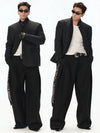 Lightweight Stand Collar Blazer Padded Coat