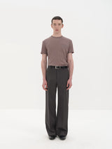 Wrinkle Free Straight Wool Dress Pants