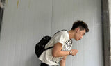 Distressed Silver Coated Embroidered Flared Jeans