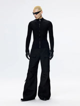 Wide-Leg Multi-Pocket Cargo Pants