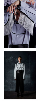 Loose Back Fringe Shirt