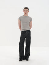 Lightweight Ribbed Short Sleeves