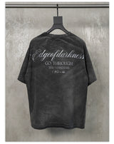 Demon Goat Distressed Printed Loose Tee
