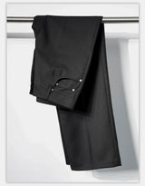 Wide Leg Wrinkle-free Wool Trousers