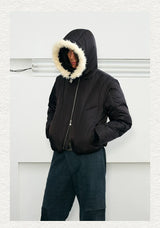 Men's 2-in-1 Winter Fur-Trimmed Puffer Vest