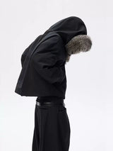 Waterproof Detachable Fox Fur Padded Coat