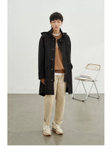 Vintage Herringbone Elastic Waist Cargo Pants