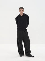 Sand Washed Pleated Tencel Pants