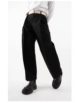 Men's Multicolor Loose Straight Cropped Pants