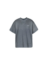 Handcrafted Distressed Dusty Blue Tee