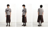Straight Plaid Pleated Cargo Shorts