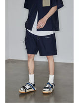 Magnetic Belted Elastic Multi-pocket Shorts