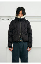 Men's 2-in-1 Winter Fur-Trimmed Puffer Vest