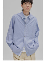 Striped Paneled Pocket Shirt