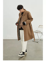 Vintage Herringbone Elastic Waist Cargo Pants