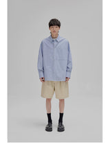 Striped Paneled Pocket Shirt