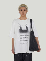 Embroidered Metal Logo Nylon Tote Bag