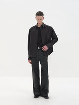 Satin Dress Shirts French Wide Sleeves