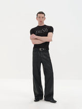 Slim Fit Rhinestone Short Sleeve Tee