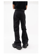 Men's Double Buckle Pleated Casual Pants