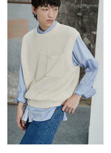 80s Cotton Oxford Asymmetric Pocket Shirt