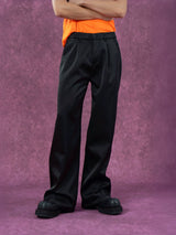 Men's Loose Satin Straight Leg Pants
