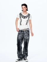 Men's Slim Skull Print Tee