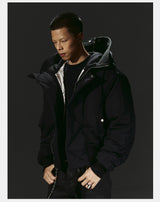 Dark 3M Oversized Hooded Bomber Jacket
