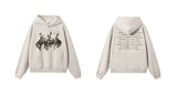 Vintage Print Men's Thick Hoodies