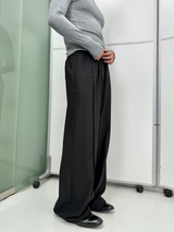 Elastic Waist Suit Pants