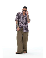 Men's Loose Multi-pocket Flare Cargo Pants