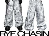 Wide Leg Two-In-One White Canvas Pants
