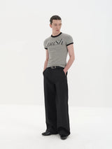 Printed Color Block Push Ringer Tees