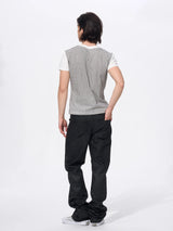 Men's Skull Print Plaid Tees
