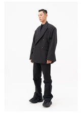 Men's Oversized Dark Apricot Padded Blazer
