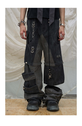 Double Hook Leather Rope Pants Chain