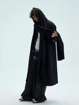 Thick Multi-Wear Hooded Scarf Blazer Coat