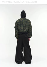 Black Khaki Camo MA1 Bomber Jacket