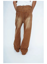 Men's Brown Vintage Wide Leg Jeans
