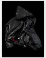 3M Collared Hooded Waxed Padded Jacket