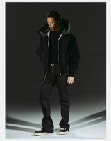 Dark 3M Oversized Hooded Bomber Jacket