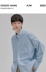 Striped Paneled Pocket Shirt