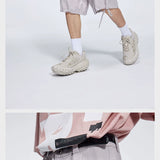 Casual Three Color Pocket Drawstring Shorts
