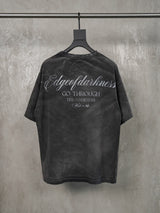 Demon Goat Distressed Printed Loose Tee