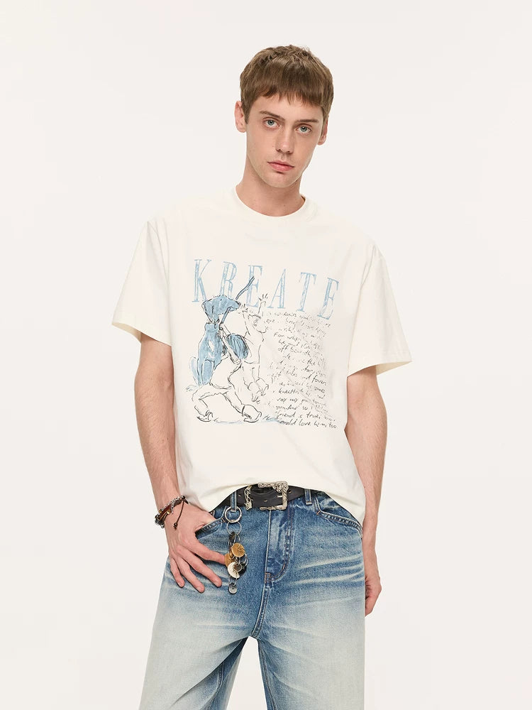 Men's Printed Sun Protection Tee