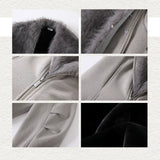 Men's Winter Detachable Rabbit Fur Coat
